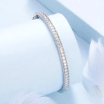 Bracelet Argent Diamant Femme