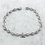 Bracelet Argent Femme Grain De Cafe