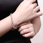 Bracelet Argent Femme Grosse Maille 3