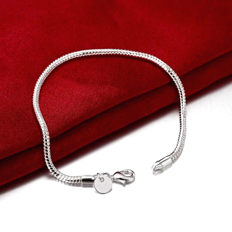 Bracelet Argent Serpent Homme 2