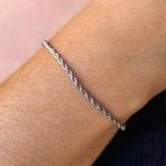 Bracelet Argent Torsade 2