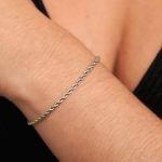 Bracelet Argent Torsade 3