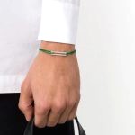 Bracelet Cordon Homme Argent 14