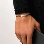 Bracelet Cordon Homme Argent 15