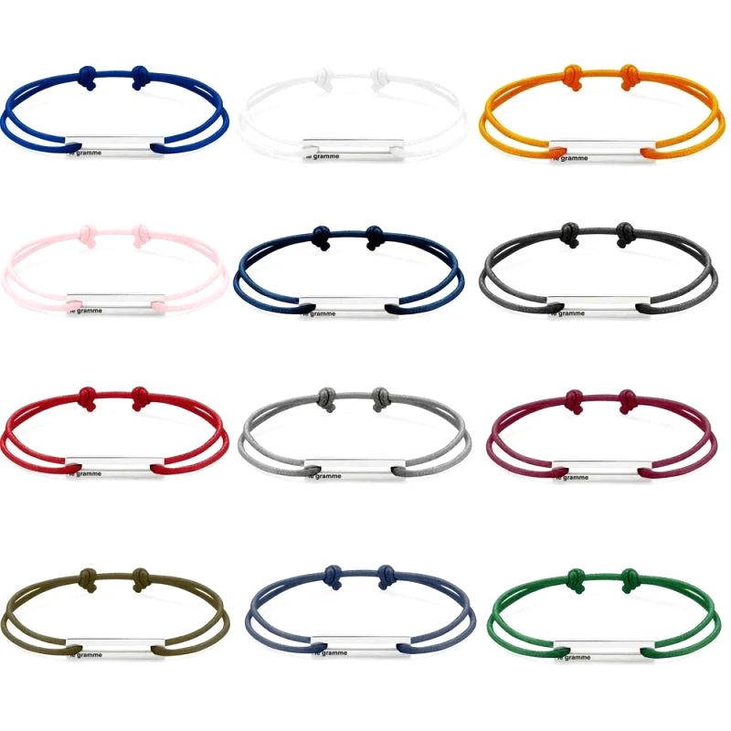Bracelet Cordon Homme Argent 16