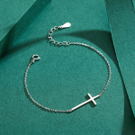 Bracelet Croix Argent Femme 3
