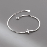 Bracelet Croix Homme Argent