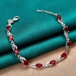 Bracelet Femme Argent Avec Pierre 3