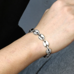 Bracelet Graine De Cafe Argent Homme