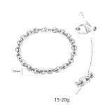 Bracelet Graine De Cafe Argent Homme 2