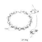 Bracelet Graine De Cafe Argent Homme 3