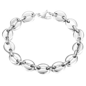 Bracelet Graine De Cafe Argent Homme 4