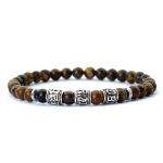 Bracelet Homme Pierre Et Argent 4