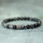 Bracelet Homme Pierre Et Argent 9