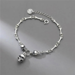 Bracelet Homme Tete De Mort Argent