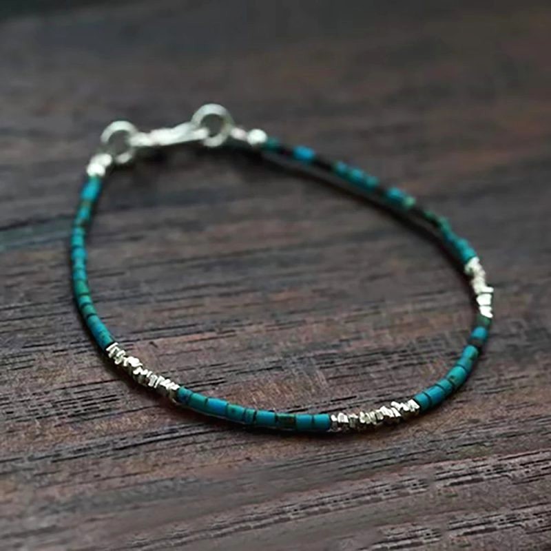 Bracelet Homme Turquoise Argent 3