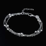 Bracelet Multirang Argent Femme
