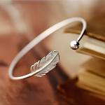 Bracelet Plume Argent 4