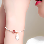 Bracelet Plume Argent 6